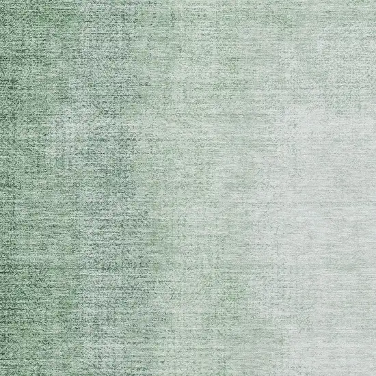 Green And Ivory Ombre Washable Area Rug With UV Protection Photo 3