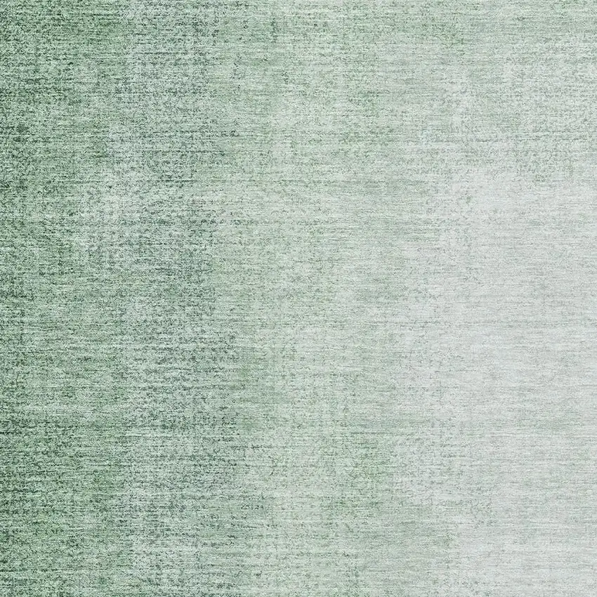 Green And Ivory Ombre Washable Area Rug With UV Protection Photo 3