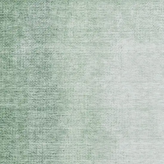 Green And Ivory Ombre Washable Area Rug With UV Protection Photo 3