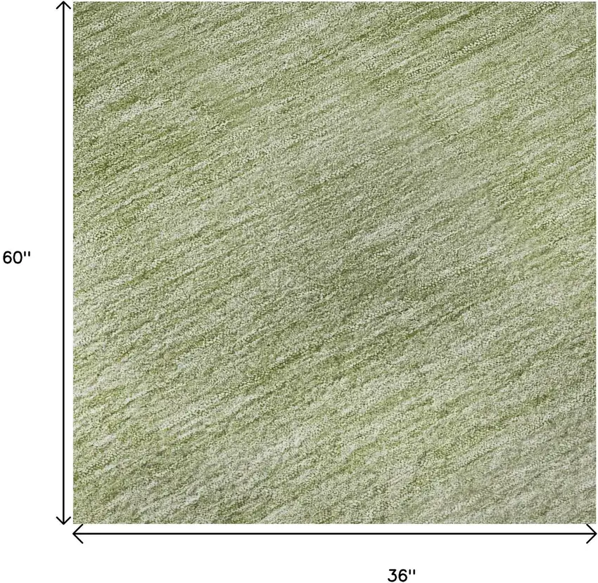 Green And Ivory Ombre Washable Area Rug With UV Protection Photo 8
