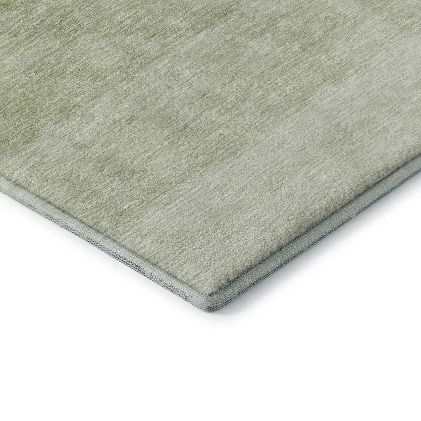 Green And Ivory Ombre Washable Area Rug With UV Protection Photo 6