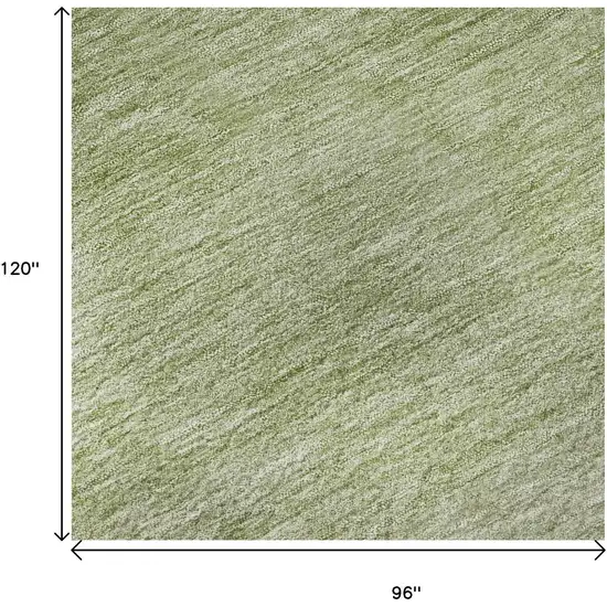 Green And Ivory Ombre Washable Area Rug With UV Protection Photo 8