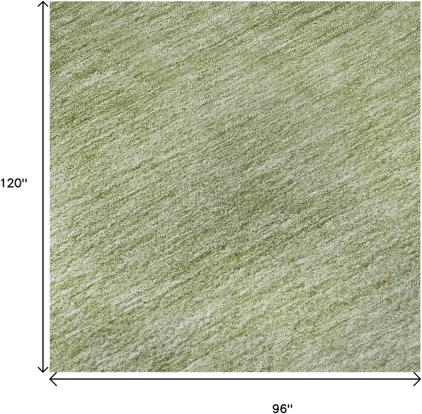 Green And Ivory Ombre Washable Area Rug With UV Protection Photo 8