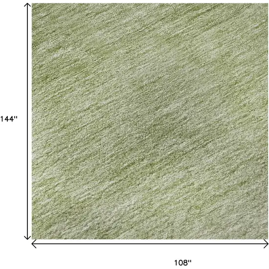 Green And Ivory Ombre Washable Area Rug With UV Protection Photo 9