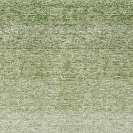 Green And Ivory Ombre Washable Indoor Outdoor Area Rug Photo 5