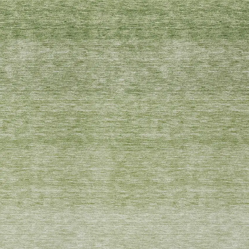 Green And Ivory Ombre Washable Indoor Outdoor Area Rug Photo 5