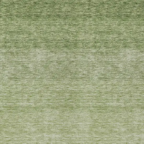 Green And Ivory Ombre Washable Indoor Outdoor Area Rug Photo 5