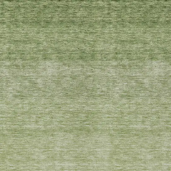 Green And Ivory Ombre Washable Indoor Outdoor Area Rug Photo 5