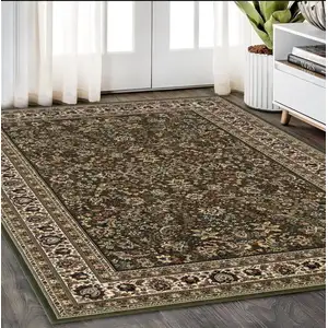 Photo of Green And Ivory Oriental Area Rug