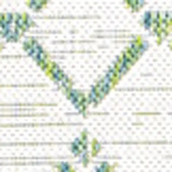 Green And Ivory Trellis Indoor Outdoor Area Rug Photo 2
