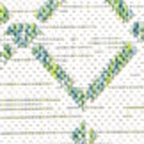 Green And Ivory Trellis Indoor Outdoor Area Rug Photo 2