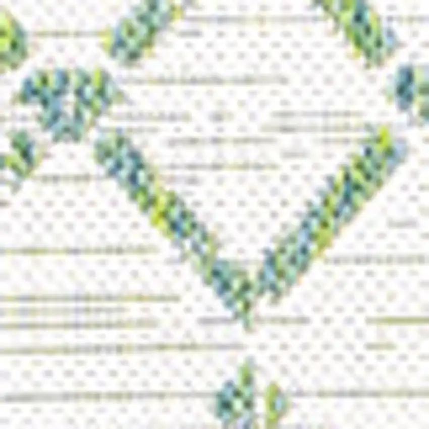 Green And Ivory Trellis Indoor Outdoor Area Rug Photo 2