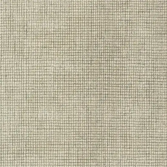 Green And Ivory Wool Polka Dot Hand Tufted Square Rug Photo 4