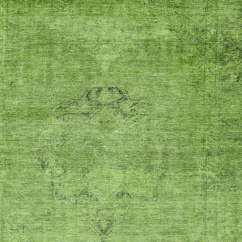 Green And Olive Green Oriental Washable Indoor Outdoor Area Rug Photo 5