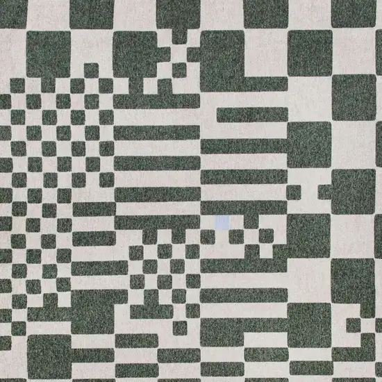 Green And Orange Geometric Washable Area Rug Photo 4