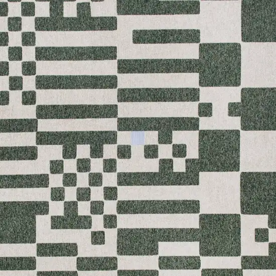 Green And Orange Geometric Washable Area Rug Photo 3