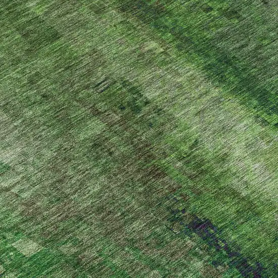 Green And Purple Abstract Washable Indoor Outdoor Area Rug Photo 7