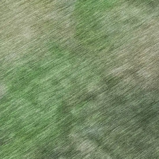 Green And Purple Abstract Washable Indoor Outdoor Area Rug Photo 7