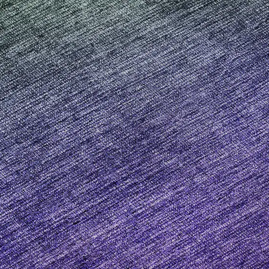 Green And Purple Ombre Washable Area Rug With UV Protection Photo 9