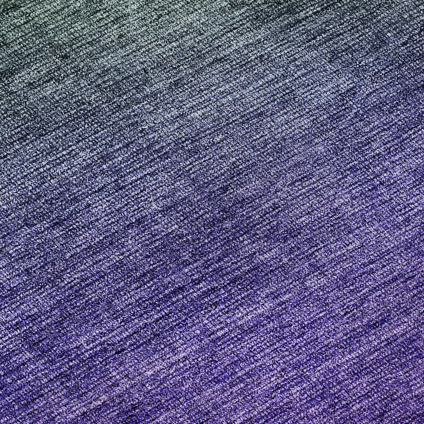 Green And Purple Ombre Washable Area Rug With UV Protection Photo 8