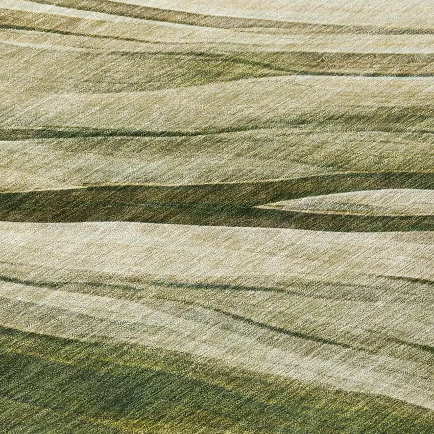 Green And Sage Abstract Washable Indoor Outdoor Area Rug Photo 4