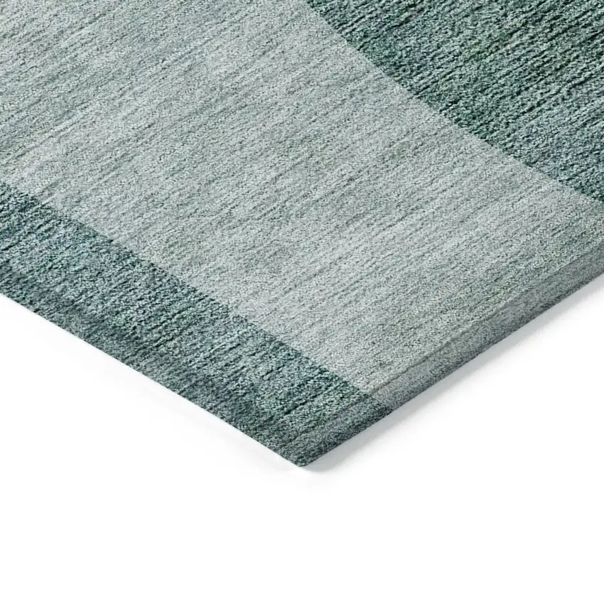 Green And Sage Abstract Washable Indoor Outdoor Area Rug Photo 4