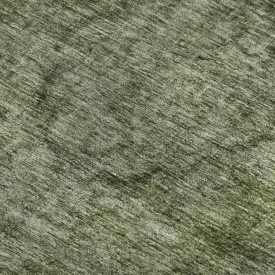 Green And Silver Abstract Washable Area Rug With UV Protection Photo 2