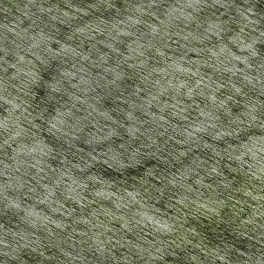 Green And Silver Abstract Washable Area Rug With UV Protection Photo 2