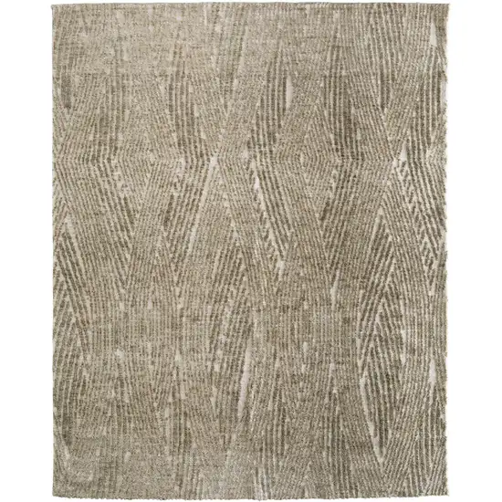 Green And Tan Abstract Area Rug Photo 2