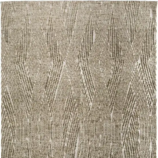 Green And Tan Abstract Area Rug Photo 4