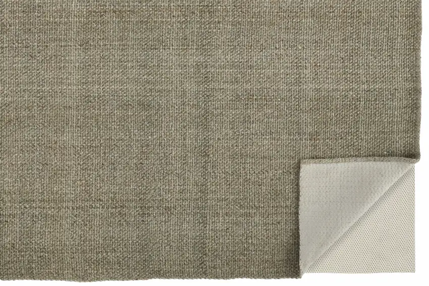 Green And Tan Hand Woven Area Rug Photo 8