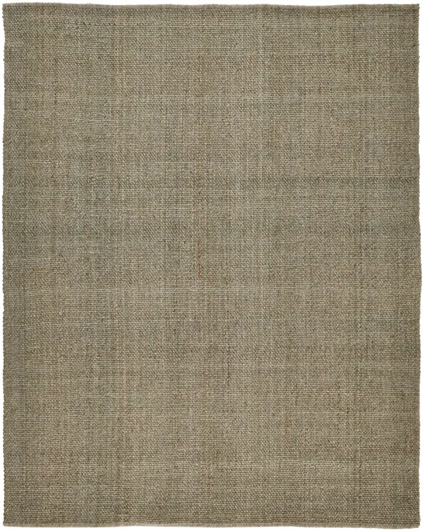 Green And Tan Hand Woven Area Rug Photo 1