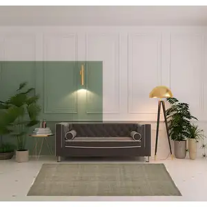 Photo of Green And Tan Hand Woven Area Rug