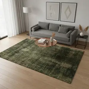 Photo of Green And Taupe Abstract Area Rug