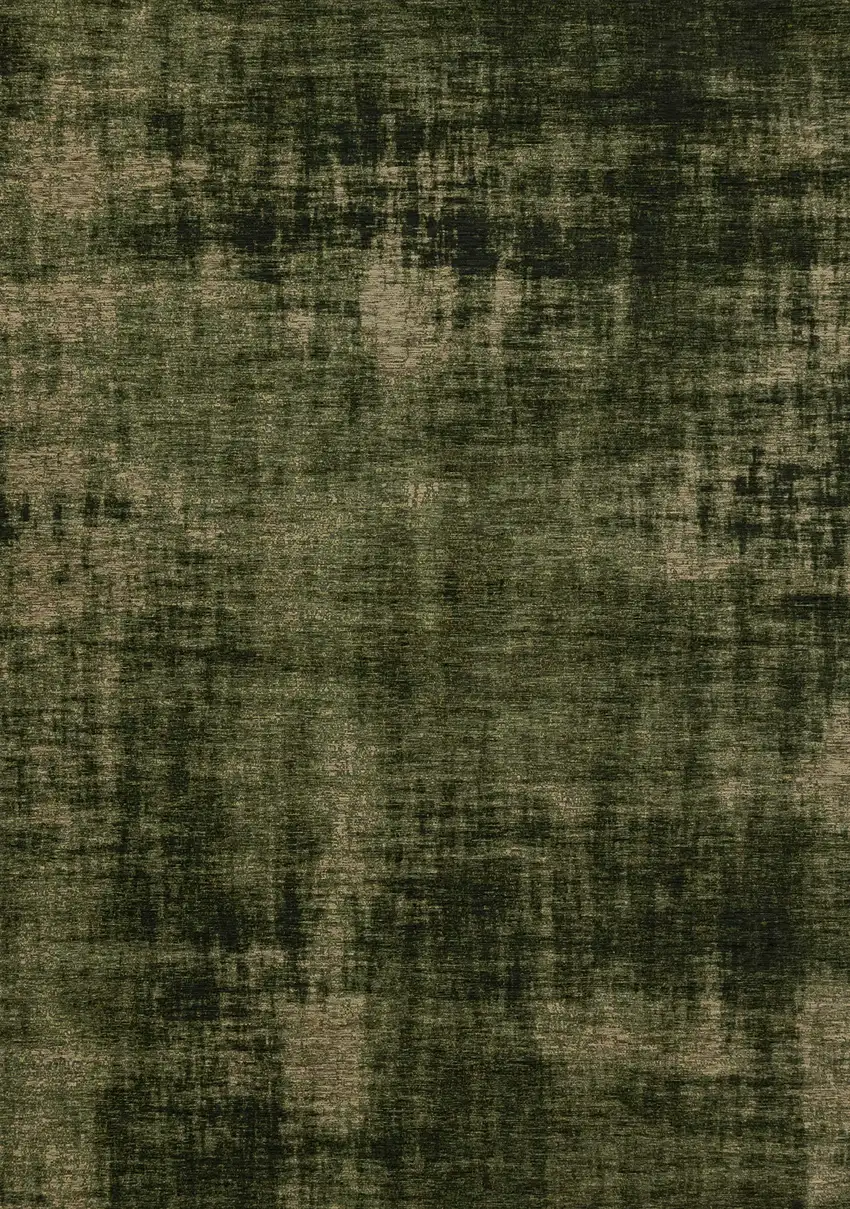 Green And Taupe Abstract Area Rug Photo 2