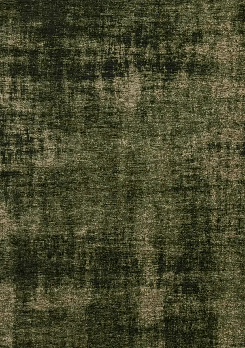 Green And Taupe Abstract Area Rug Photo 4