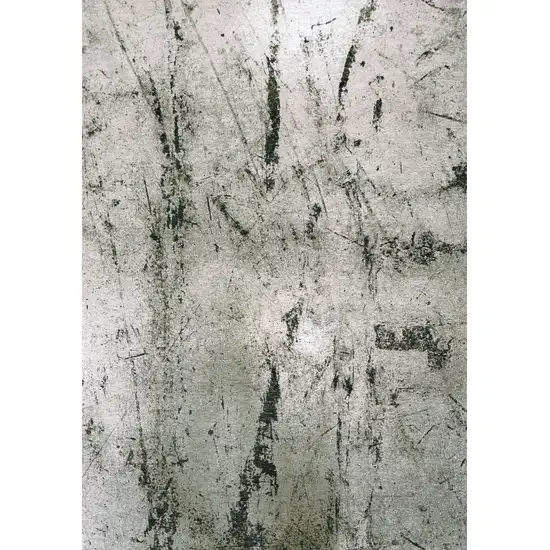 Green And White Abstract Washable Area Rug With UV Protection Photo 1