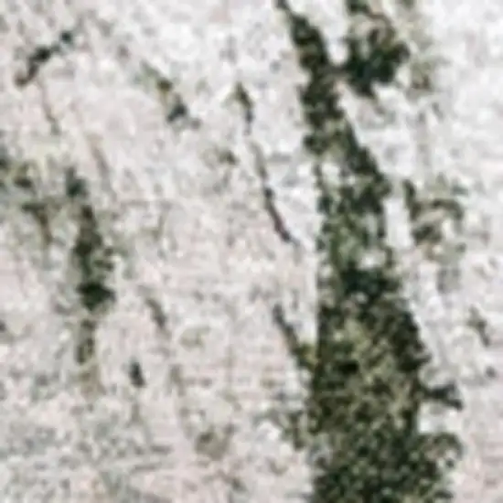 Green And White Abstract Washable Area Rug With UV Protection Photo 3