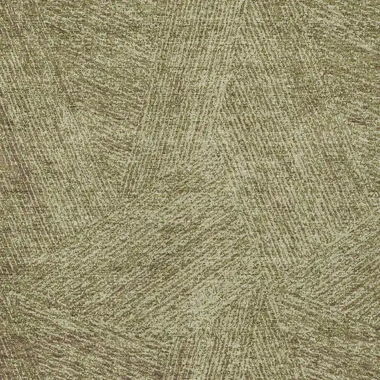 Green Beige And Brown Abstract Washable Indoor Outdoor Area Rug Photo 5