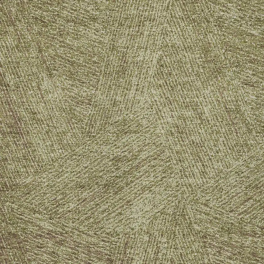 Green Beige And Brown Abstract Washable Indoor Outdoor Area Rug Photo 5