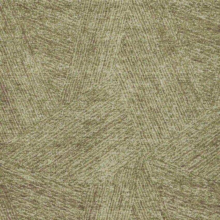 Green Beige And Brown Abstract Washable Indoor Outdoor Area Rug Photo 5
