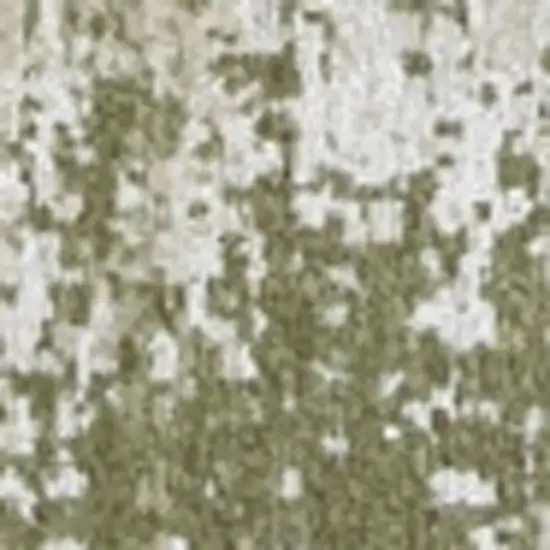 Green Beige And White Abstract Washable Area Rug With UV Protection Photo 3