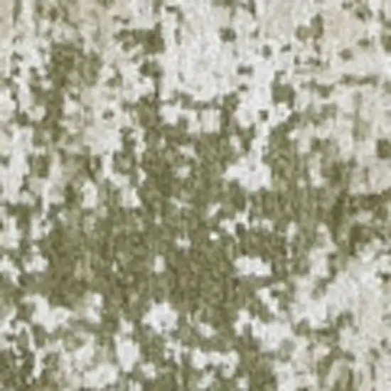 Green Beige And White Abstract Washable Area Rug With UV Protection Photo 4