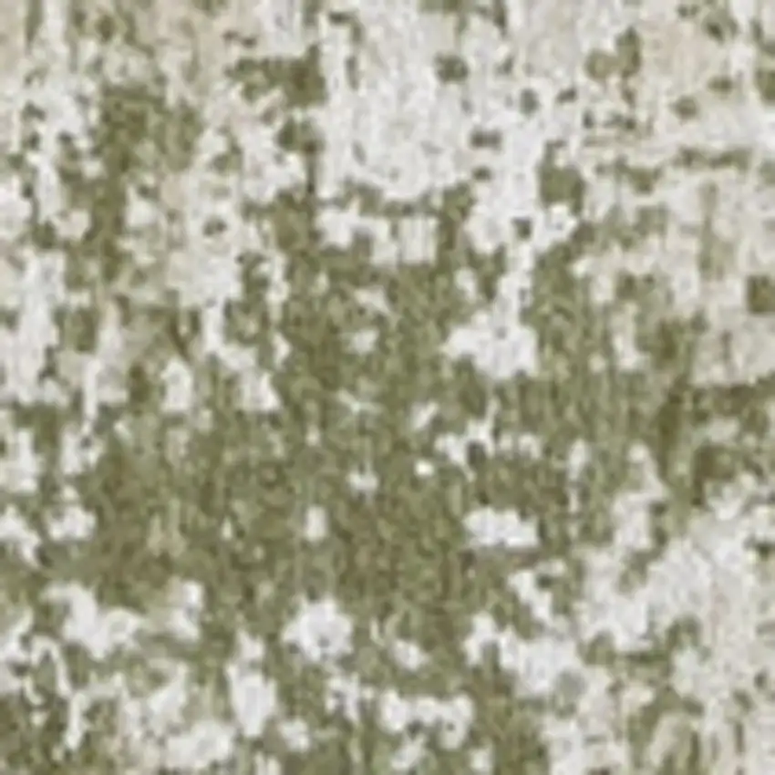 Green Beige And White Abstract Washable Area Rug With UV Protection Photo 3