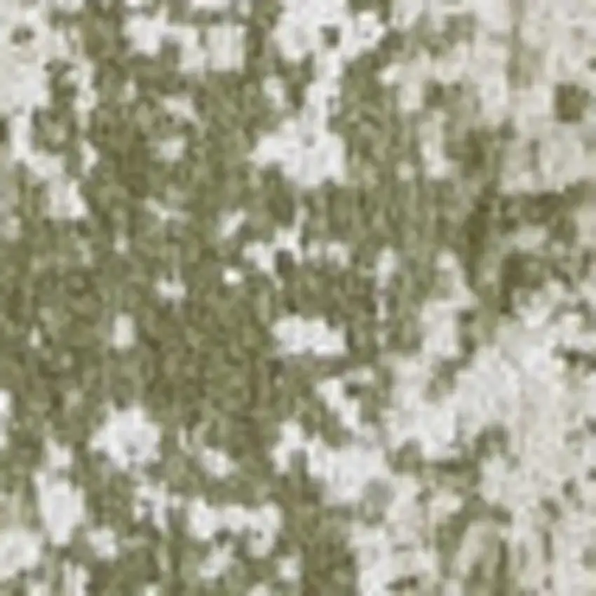 Green Beige And White Abstract Washable Area Rug With UV Protection Photo 2