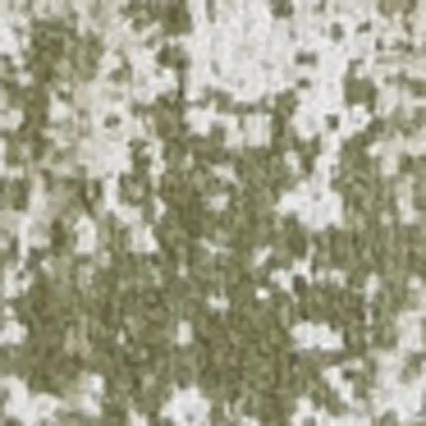 Green Beige And White Abstract Washable Area Rug With UV Protection Photo 7