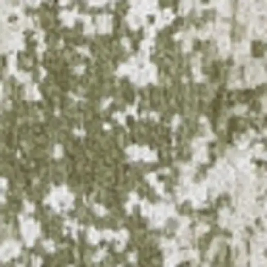 Green Beige And White Abstract Washable Area Rug With UV Protection Photo 3