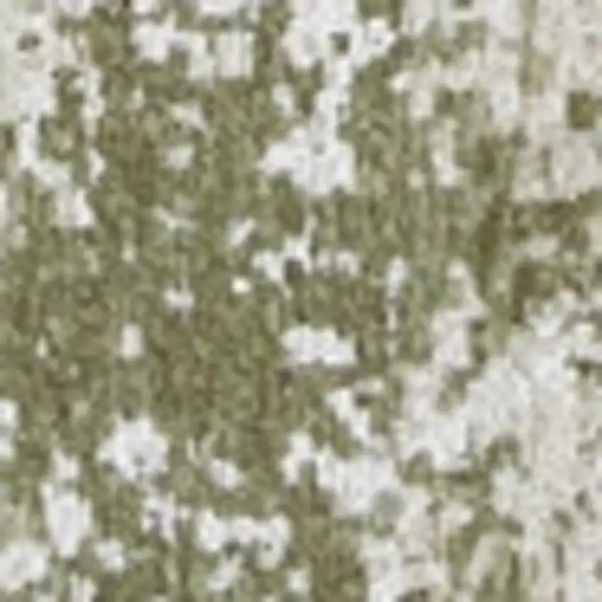 Green Beige And White Abstract Washable Area Rug With UV Protection Photo 3