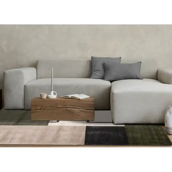 Green Black And Ivory Geometric Area Rug Photo 5