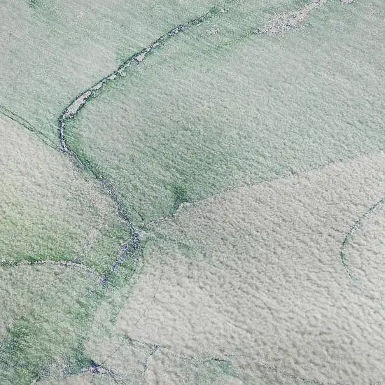 Green Blue And Ivory Abstract Washable Area Rug With UV Protection Photo 4